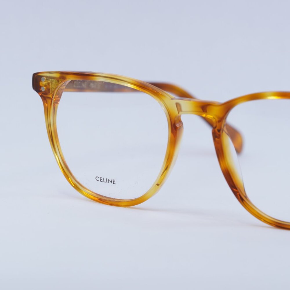 Final Price! Celine CL50046I 053 52mm Eyeglasses - Blonde Havana Frame - Picture 8 of 10